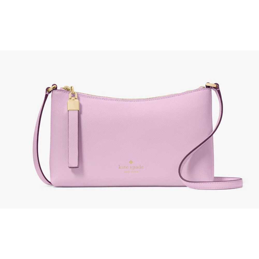 New Kate Spade Sadie Crossbody Saffiano Leather Berry Cream - Picture 2 of 5